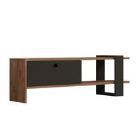 Meuble TV en bois "Ova" - 120 x 25 x 36 cm - ChêneAnthracite