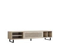Meuble TV en bois "Safir" 160 x 40 x 35 cm - Pin atlantique