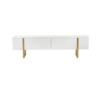Meuble TV en bois "Serenity" - 180 x 29 x 50 cm - Blanc