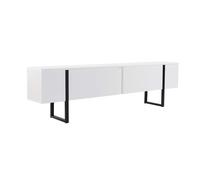 Meuble TV en bois "Serenity" 180 x 30 x 45 cm - Blanc