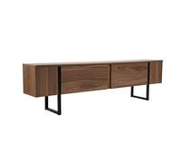 Meuble TV en bois "Serenity" 180 x 30 x 50 cm - Noyer