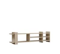 Meuble TV en bois "Zeyna" - 156 x 29 x 40 cm - Travertin