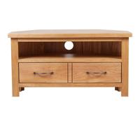 Meuble Tv En Chêne À Tiroir 88 X 42 X 46 Cm Marron