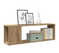 Meuble TV, en chêne artisanal, 100 x 24 x 32 cm, en matériau à base de bois, avec beaucoup d'espace de rangement pour le salon, étagère multimédia moderne pour lecteurs DVD et livres