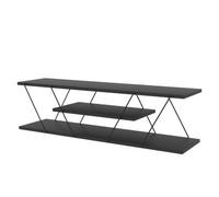 - Meuble TV en mélaminé de style Industriel - L.120cm - Gris - Canaz