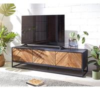 Meuble-TV Famke 145 cm manguier teck 3 portes