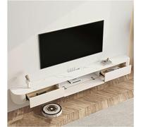 Meuble TV flottant avec armoire de rangement et étagères pour l'organisation de médias de divertissement