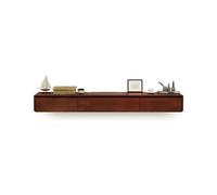Meuble TV flottant avec portes battantes et tiroirs - Meuble mural pour console TV (Bruin, 200 x 20 x 24 cm) - Design moderne pour des solutions peu encombrantes
