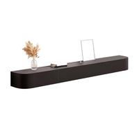 Meuble TV flottant avec tiroirs, trou de câble, dos creux, console multimédia murale, meuble de rangement TV en bois, centre de divertissement moderne, table d'étagère TV blanche pour Living Ro, noir