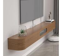 Meuble TV flottant - Console multimédia murale moderne avec tiroirs pour salon