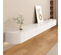 Meuble TV flottant en bois avec tiroirs pour salon Meuble TV mural 140 cm Banc TV moderne 120 180 cm