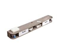Meuble TV flottant en bois massif avec trou pour fil pour lecteur Blu-Ray, box TV satellite, décodeur de câble et jeux
