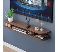 Meuble TV Flottant Étagère Mural - Meuble TV Suspendu - Meuble TV Mural, Étagères De Boîte De Télévision En Bois, Meuble De Télévision À Étagère Murale À Câbles Cachés Flottants ( Color : A , Size : 8