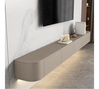 Meuble TV Flottant Meuble TV Flottant 55/62/70/78/86/94/102/110/118in Grand Meuble Flottant Meuble Mural Meuble À Plusieurs Compartiments De Rangement Console Media For Le Salon(Grey-B,180*20*24CM)