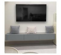 Meuble TV Flottant Meuble TV Mural De Salon Meuble TV Grande Taille Suspendu avec Tiroirs Console Multimédia TV Divertissement Moderne avec 3/4 De Rangement pour Maison(Grey,1.4m)