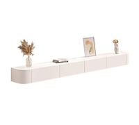 Meuble TV flottant moderne à fixation murale, centre de divertissement de 300 cm avec rangement, meuble TV flottant élégant pour salon, design peu encombrant