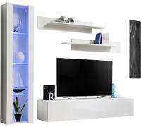 Meuble TV FLY G2 Design, en blanc brillant. Meuble suspendu moderne et tendance pour votre salon.
