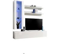 Meuble TV FLY H2 Design, en blanc brillant. Meuble suspendu moderne et tendance pour votre salon.