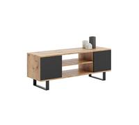 Meuble TV focus 135 cm loft noir