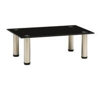 322761 TV Stand Black 60x35x17 cm Tempered Glass Noir G