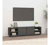 Meuble TV Gris 156x40x40 cm Bois de pin massif support tv armoire média vidaXL