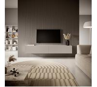 Meuble Tv - Gris beige - Veldio - 175 cm