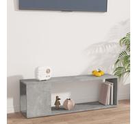Vidaxl Meuble Tv Gris Béton 100x24x32 Cm Aggloméré Gris
