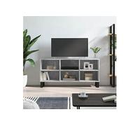 vidaXL Meuble TV gris béton 103,5x30x50 cm bois d'ingénierie827000 Gris G