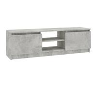 Meuble TV Gris béton 120x30x35,5 cm Aggloméré - vidaXL