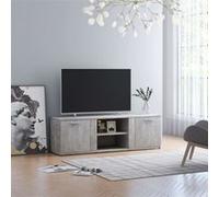 vidaXL Meuble TV Gris béton 120x34x37 cm Aggloméré