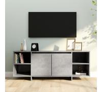 Vidaxl Meuble Tv Gris Béton 130x35x50 Cm Bois D'ingénierie Gris
