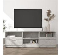 Meuble TV Gris béton 150x33,5x45 cm Bois d ingénierie Gris béton G