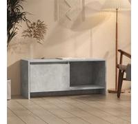 Meuble TV gris béton 90x35x40 cm bois d ingénierie Gris G