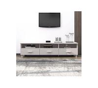 Meuble TV 158x40x40 cm Bois HAMAR de Pin Solide Armoire Basse Multicolore vidaXL