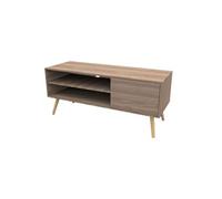 Toilinux - Meuble TV HARRY - 110x40x50cm - Marron - HARRY Marron G