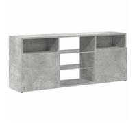 Meuble TV - HELLOSHOP26 - 120 x 30 x 50 cm - Éclairage LED RVB - Design contemporain - Gris béton