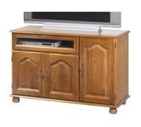 Meuble TV Hifi Chêne Grand Ecran marron G
