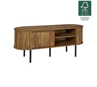Meuble tv - home deco factory - héritage - étagère - placard - marron et noir