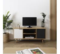 Home Deco Factory Meuble TV HD7145 – Scandinave, tiroir bois – 120x56x39 cm