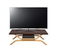 Meuble TV HWC-H38, Table TV Table Basse TV, 35x110x48cm - Aspect chêne