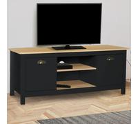 Meuble TV ISIS bois et noir