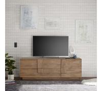 Meuble TV JUPITER avec 2 tiroirs et 1 porte, couleur noyer