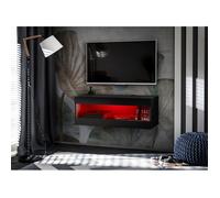 Meuble TV Komodee TIVOLI RTV2 - avec LED RGB - Espace ouvert - Noir Noir 35 x 100 x 36 cm