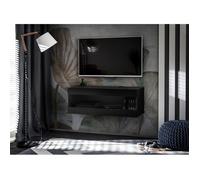 Meuble TV Komodee TIVOLI RTV2 Espace ouvert - Noir Noir 35 x 100 x 36 cm