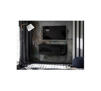 Meuble TV Komodee TIVOLI RTV2 Espace ouvert - Noir Noir 35 x 100 x 36 cm