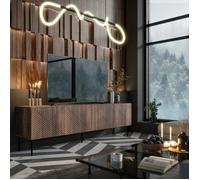 Meuble TV Lagos Dmora, en Bois Noblité Marron 40x190x58h cm