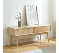 Meuble TV Landskrona 115 x 40 x 48 cm effet chêne