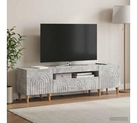 Meuble TV LED ALKMAAR 153 x 35 x 43 cm Bois d'ingénierie Cabinet LED vidaXL vida