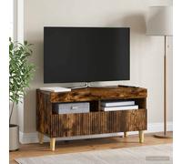 Meuble TV LED avec bandes LED ARNHEM Bois d'ingénierie Mobilier moderne vidaXL v