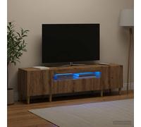 Meuble TV LED DELFT 153 x 35 x 43 cm Bois d'ingénierie Console multimédia vidaXL